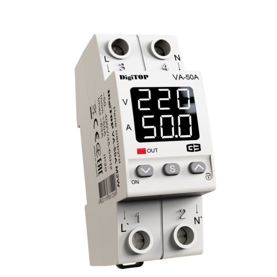 Реле напруги DigiTOP VA-50A M2W