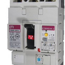 Автоматический выключатель ETI EB2R-M 250/3L 250A 25кА с блоком УЗО 3P (4671586)