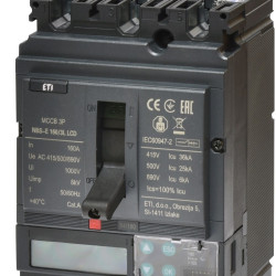 Автоматический выключатель ETI NBS-E 100/3L LCD 100A 36кА 3P (4673047)