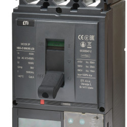 Автоматический выключатель ETI NBS-E 400/3L LCD 400A 36кА 3P (4673115)