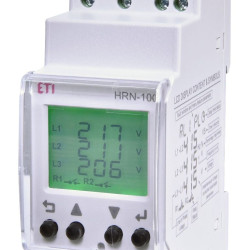 Багатофункціональне реле контролю фаз ETI HRN-100 3F 2x5A AC1 (2470303)
