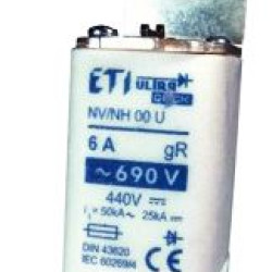 Запобіжник ETI S00UQU/80/160A/690V aR 50кА (4331117)