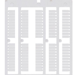 Маркування клем ETI ESC-SH004S для пружинних клем 1,5мм2 100шт білий (3903238)