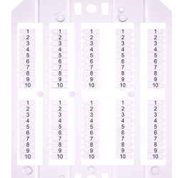 Марковання клем ETI ESP-SHZ/1/1_10 1-10 для пружинних клем 1,5мм2 100шт (3903196)