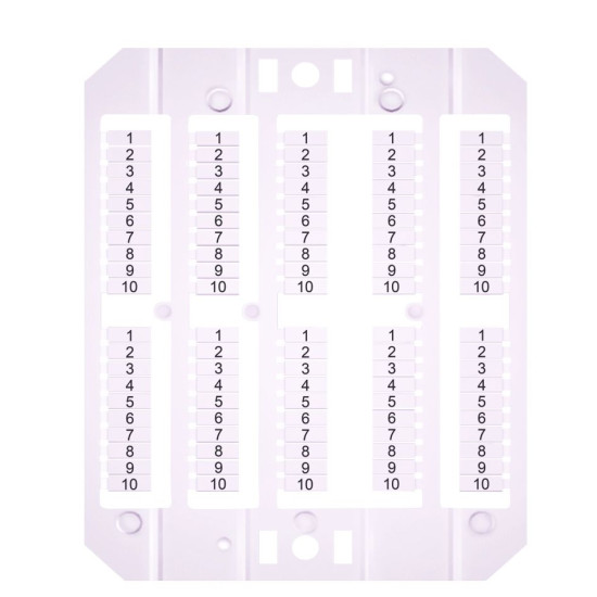 Марковання клем ETI ESP-SHZ/1/1_10 1-10 для пружинних клем 1,5мм2 100шт (3903196)