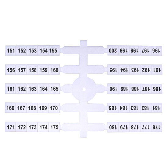 Маркувальна табличка ETI EO3 151-200 200шт (3901778)