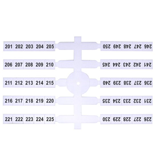 Маркувальна табличка ETI EO3 201-250 200шт (3901780)
