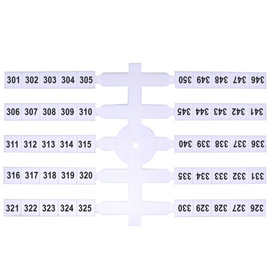 Маркувальна табличка ETI EO3 301-350 200шт (3901784)