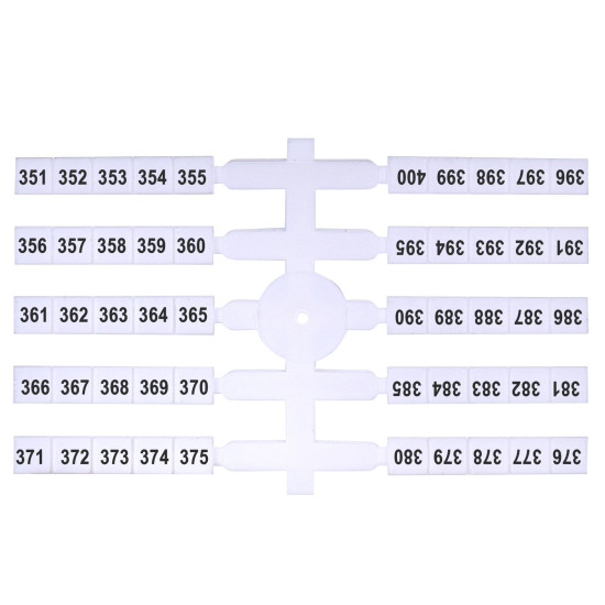 Маркувальна табличка ETI EO3 351-400 200шт (3901786)