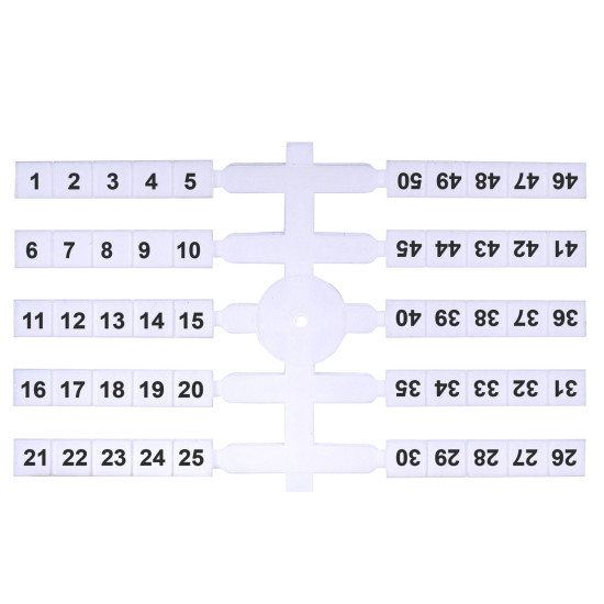 Маркувальна табличка ETI EO3 1-50 200шт (3901772)