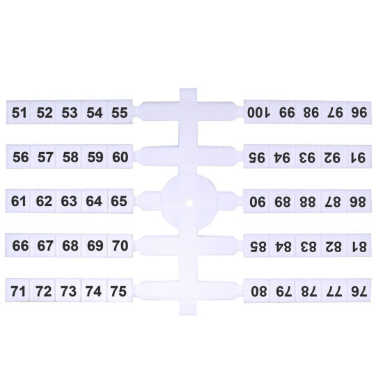 Маркувальна табличка ETI EO3 51-100 200шт (3901774)