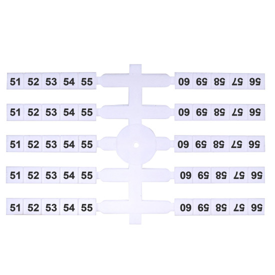 Маркувальна табличка ETI EO3 51-60 200шт (3901762)