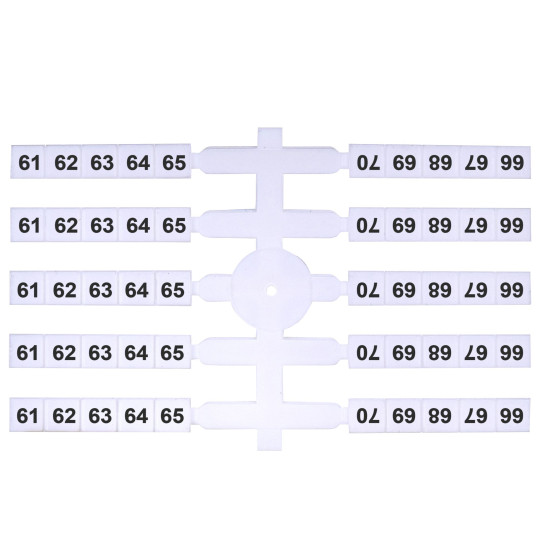 Маркувальна табличка ETI EO3 61-70 200шт (3901764)