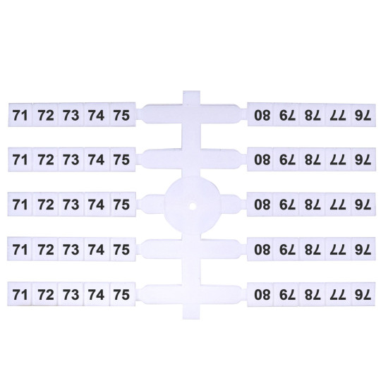 Маркувальна табличка ETI EO3 71-80 200шт (3901766)