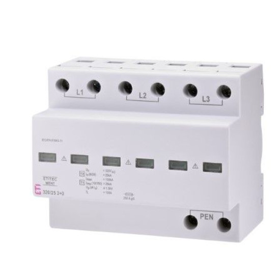 Обмежувач перенапруги ETITEC T WENT 320/25 3+0 6p TNC (2440368)
