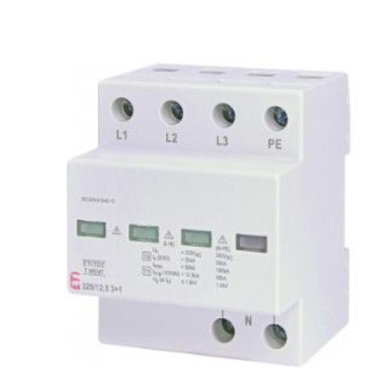 Обмежувач перенапруги ETITEC T WENT 320/25 1+1 4p TT RC (2440372)