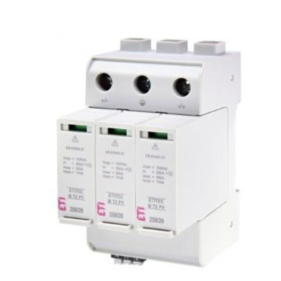 Обмежувач перенапруги ETITEC M T2 PV 250/20 Y RC для PV систем (2440733)