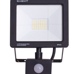 Світлодіодний прожектор E.Next e.LED.flood.stand.sensor.30.6000 30Вт 6000К з датчиком руху