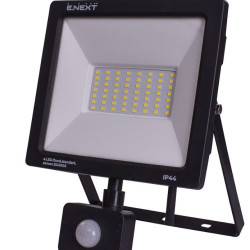 Світлодіодний прожектор E.Next e.LED.flood.stand.sensor.50.6000 50Вт 6000К з датчиком руху