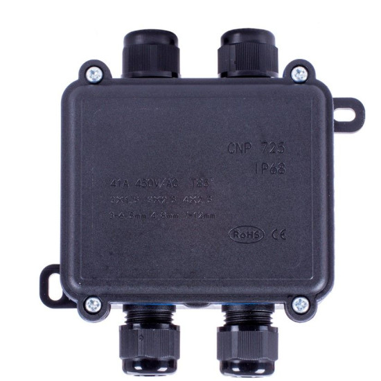 Розподільча коробка E.Next e.wdb.cnp725.4t.b з клемником 108х111х42 мм IP68 (s071004)