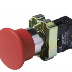 Кнопка-грибок CNC LAY5-ВC42 NC ø40 червона (Б00029356)