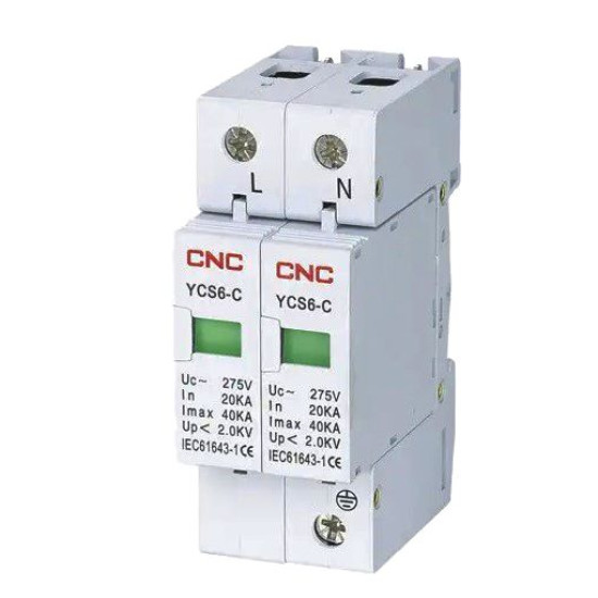 Обмежувач імпульсної перенапруги CNC YCS6-С 2Р 1P+N 385В (Б00032570)