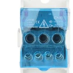 Розподільчий блок CNC FTUKK80 80А 31х70х45,5мм на DIN-рейку (Б00043066)