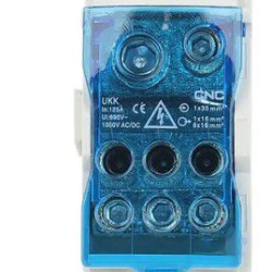 Розподільчий блок CNC FTUKK160 160А 30х76,5х45,5мм на DIN-рейку (Б00043068)