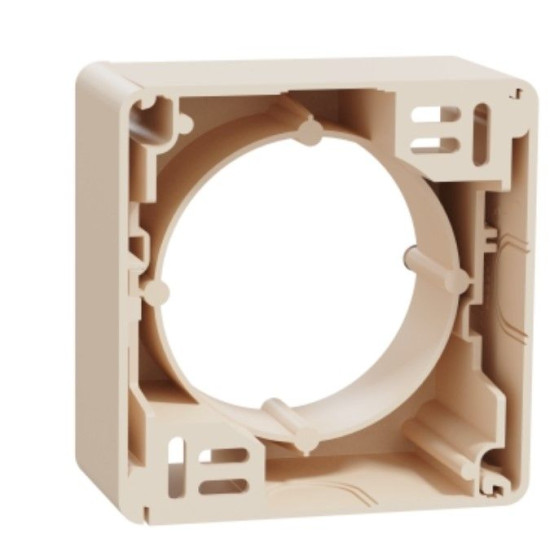 Установча коробка зовнішнього монтажу Schneider Electric Sedna Design бежева SDD112901