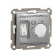 Термостат теплої підлоги Schneider Electric Sedna Design алюміній SDD113507