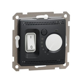 Термостат теплої підлоги Schneider Electric Sedna Design чорний SDD114507