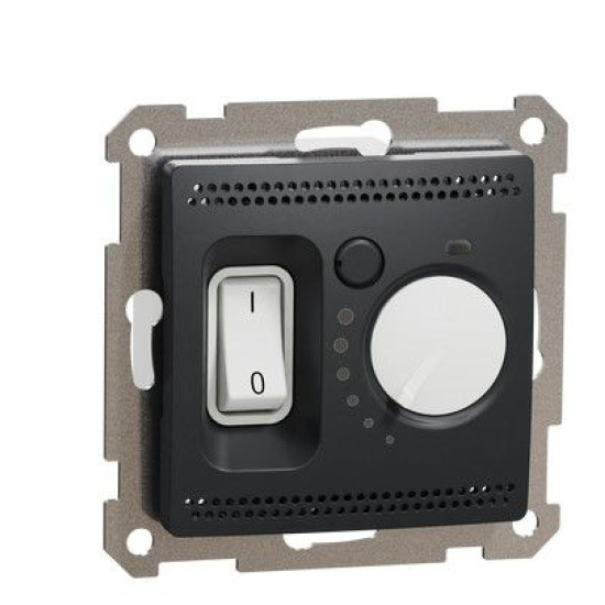 Термостат теплої підлоги Schneider Electric Sedna Design чорний SDD114507