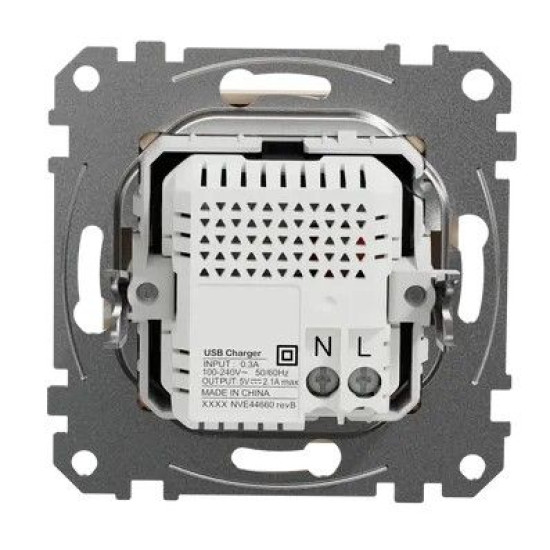 USB розетка Schneider Electric Sedna Design & Elements A+A 2,1A бежева SDD112401