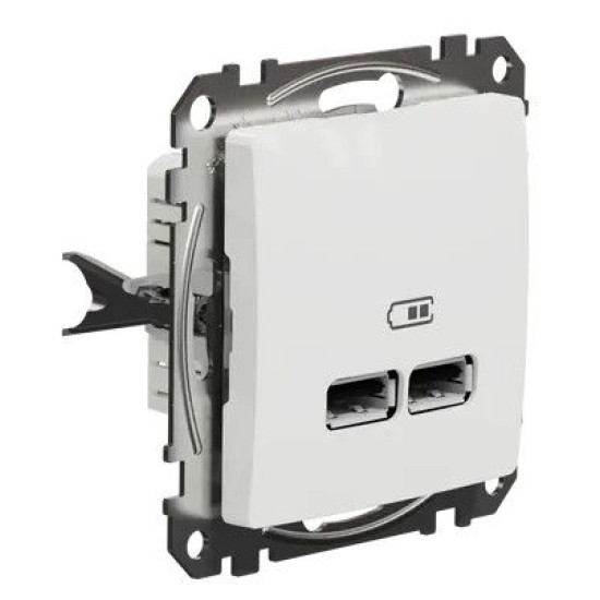 USB розетка Schneider Electric Sedna Design & Elements A+A 2,1A біла SDD111401