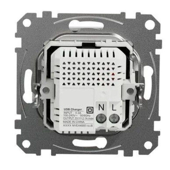 USB розетка Schneider Electric Sedna Design & Elements A+A 2,1A біла SDD111401