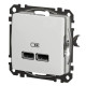 USB розетка Schneider Electric Sedna Design & Elements A+A 2,1A біла SDD111401