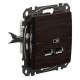 USB розетка Schneider Electric Sedna Design & Elements A+A 2,1A венге SDD181401