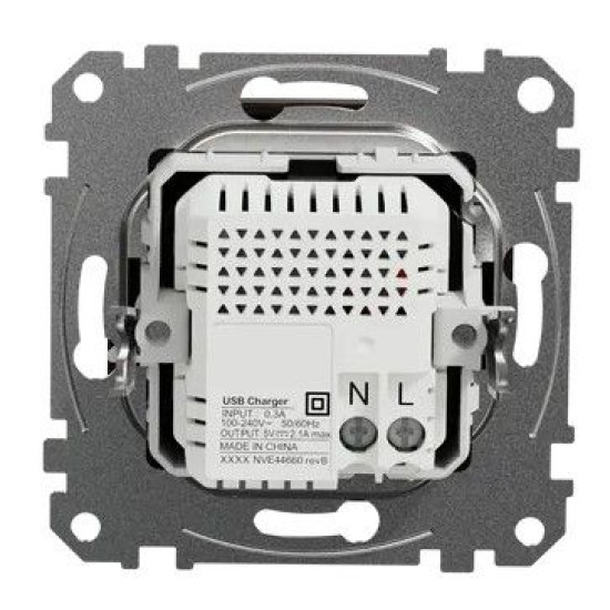 USB розетка Schneider Electric Sedna Design & Elements A+A 2,1A венге SDD181401