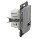 USB-розетка Schneider Electric Sedna Design & Elements A+C 2,4A алюміній SDD113402