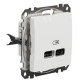 USB-розетка Schneider Electric Sedna Design & Elements A+C 2,4A біла SDD111402