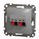 Аудіорозетка Schneider Electric Sedna Design & Elements алюміній SDD113411