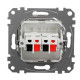 Аудіорозетка Schneider Electric Sedna Design & Elements біла SDD111411