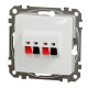 Аудіорозетка Schneider Electric Sedna Design & Elements біла SDD111411