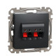 Аудіорозетка Schneider Electric Sedna Design & Elements чорна SDD114411