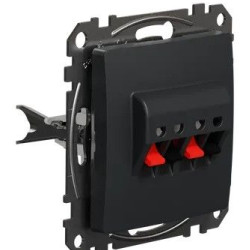 Аудіорозетка Schneider Electric Sedna Design & Elements чорна SDD114411