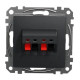 Аудіорозетка Schneider Electric Sedna Design & Elements чорна SDD114411