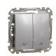 Вимикач для жалюзі Schneider Electric Sedna Design & Elements алюміній SDD113104