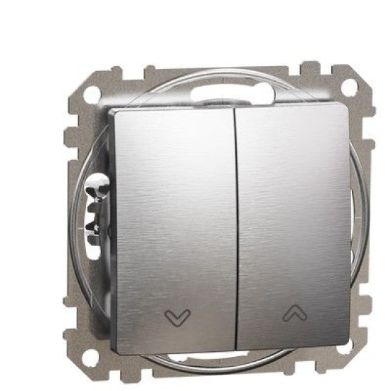 Вимикач для жалюзі Schneider Electric Sedna Design & Elements матовий алюміній SDD170104