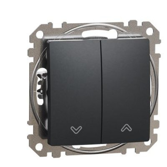 Вимикач для жалюзі Schneider Electric Sedna Design & Elements чорний SDD114104
