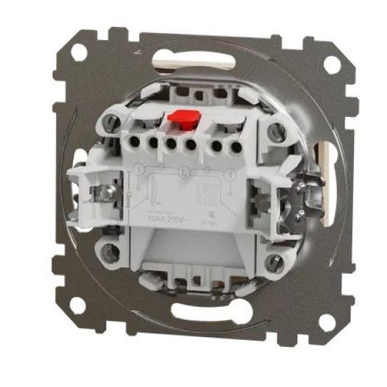 Двоклавішний вимикач Schneider Electric Sedna Design & Elements бежевий SDD112105